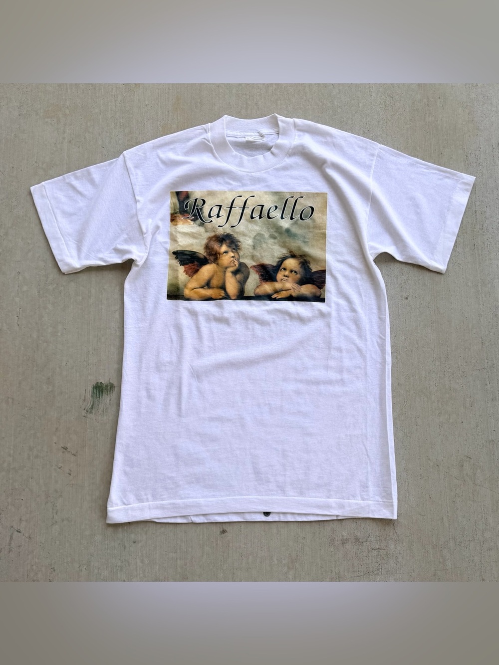 Vintage Art Tee Raffaelo Cherubs 90s Single Stitch Medium